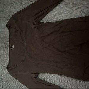 Old Navy Dark Brown Long Sleeve Shirt